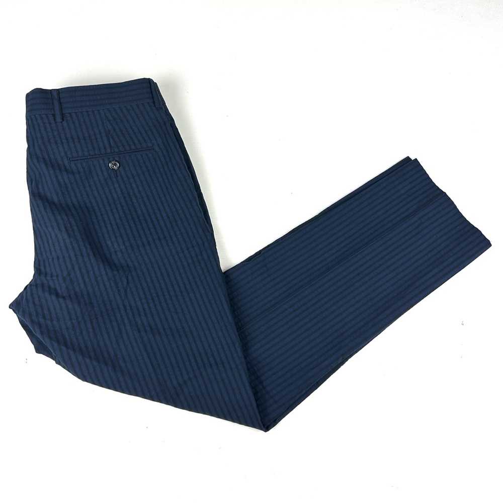 Todd Snyder Mens Pinstripe Trousers Cotton / Wool Blend Dress Pant Sz 32 X 30.5